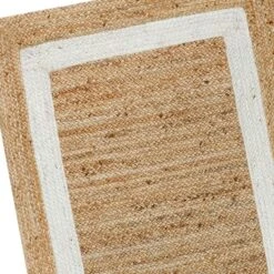 (B728) Kinsey Natural Border Accent Rug, 3x5 -Modern Decor Shop b728 kinsey natural border accent rug 3x5 4