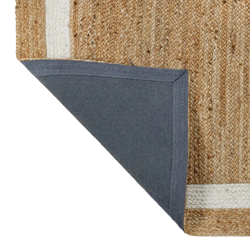 (B728) Kinsey Natural Border Area Rug, 5x7 3 (B728) Kinsey Natural Border Area Rug, 5x7 - Image 3