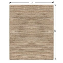 (B729) Ty Pennington Kensie Natural Striped Jute Area Rug, 8x10 10 (B729) Ty Pennington Kensie Natural Striped Jute Area Rug, 8x10 -Modern Decor Shop b729 ty pennington kensie natural striped jute area rug 8x10 5