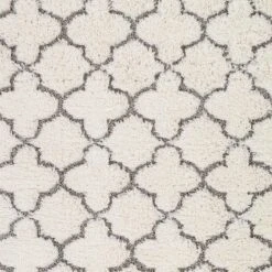 (B746) Elenor Ivory Geometric Runner, 2x7 -Modern Decor Shop b746 elenor ivory geometric runner 2x7 4