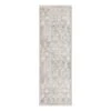 (B762) Cypress Ivory Floral Runner, 2x7