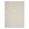 (B782) Wesley White Diamond Design Area Rug, 5x7