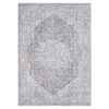 (B785) Colin Blue Medallion Washable Area Rug, 5x7