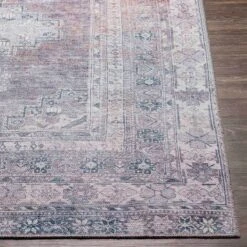 (B786) Honeybloom Colin Multicolor Medallion Washable Area Rug, 5x7 -Modern Decor Shop b786 honeybloom colin multicolor medallion washable area rug 5x7 4