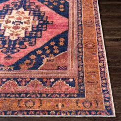 (B794) Amelie Multicolor Medallion Washable Area Rug, 8x10 -Modern Decor Shop b794 amelie multicolor medallion washable area rug 8x10 3