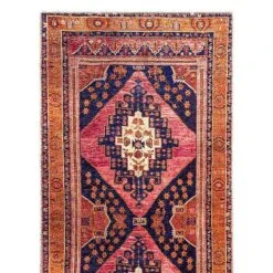 (B794) Amelie Multicolor Medallion Washable Runner, 2x7 -Modern Decor Shop b794 amelie multicolor medallion washable runner 2x7 3