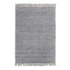 (B799) Crosby St Grey Herringbone Area Rug, 5x7