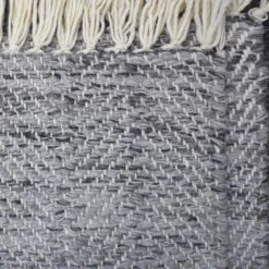 (B799) Crosby St Grey Herringbone Area Rug, 5x7 -Modern Decor Shop b799 crosby st grey herringbone area rug 5x7 3