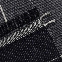 (B817) Hutton Black Flatweave Tassel Area Rug, 5x7 -Modern Decor Shop b817 hutton black flatweave tassel area rug 5x7 5