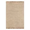 (B821) Crosby St Moore Natural Herringbone Area Rug, 5x7
