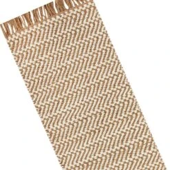 (B821) Crosby St Moore Natural Herringbone Runner, 2x7 -Modern Decor Shop b821 crosby st moore natural herringbone runner 2x7 4