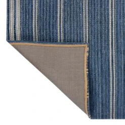 (B824) Ty Pennington Terrace Indigo Striped Flatweave Area Rug, 5x7 -Modern Decor Shop b824 ty pennington terrace indigo striped flatweave area rug 5x7 3