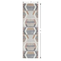 (B827) Arrow Multicolor Washable Runner, 2x7 12 (B827) Arrow Multicolor Washable Runner, 2x7 -Modern Decor Shop b827 arrow multicolor washable runner 2x7 6
