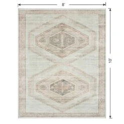 (B830) Pink Multicolor Tribal Washable Area Rug, 8x10 12 (B830) Pink Multicolor Tribal Washable Area Rug, 8x10 -Modern Decor Shop b830 pink multicolor tribal washable area rug 8x10 6