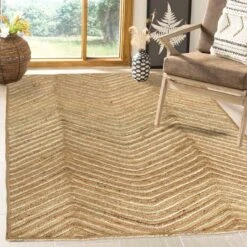 (B851) Honeybloom Wynn Jute Area Rug, 5x7 -Modern Decor Shop b851 honeybloom wynn jute area rug 5x7 5