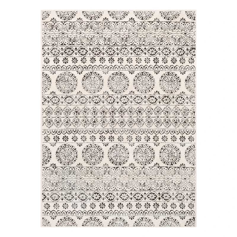 Bahar Cream Medium Area Rug, 5x7 1 Bahar Cream Medium Area Rug, 5x7