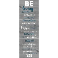 Be You Sentiment Canvas Wall Art, 12x36