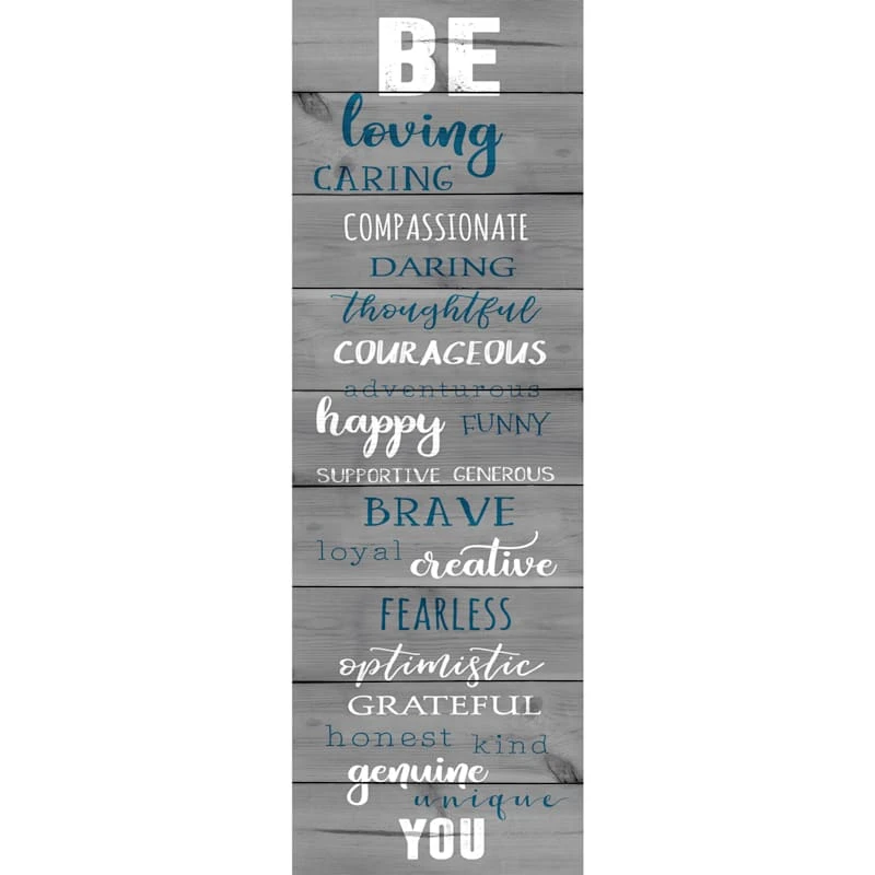 Be You Sentiment Canvas Wall Art, 12x36 1 Be You Sentiment Canvas Wall Art, 12x36