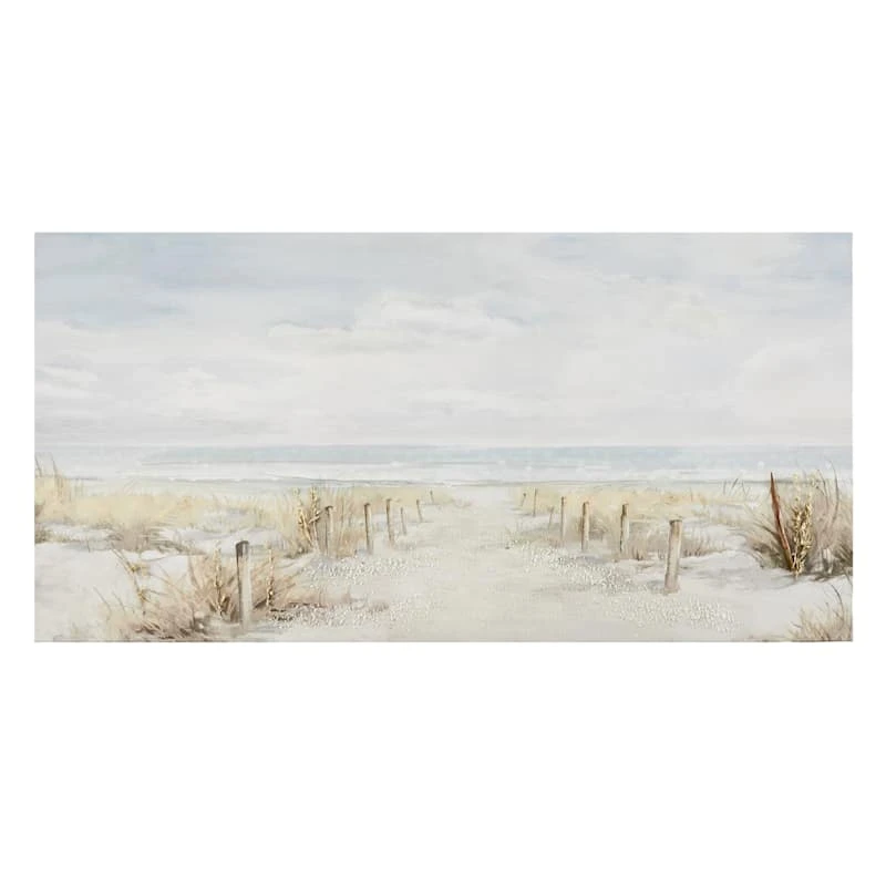 Beach Path Canvas Wall Art, 40x20 1 Beach Path Canvas Wall Art, 40x20