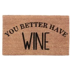 Better Have Wine Coir Mat, 18x30