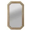 Beveled Wooden Wall Mirror, 20x34
