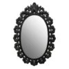 Black Ornate Oval Wall Mirror, 24x36