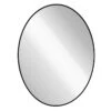 Black Oval Wall Mirror, 24x32