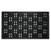 Black Parquet Rubber Doormat, 24x36
