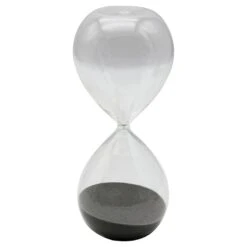 Black Sand Hourglass, 8"
