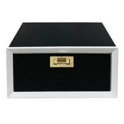 Black & White Decorative Wood Box, 6x3