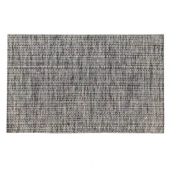 Brookwood Black Cotton Kitchen Mat, 18x30