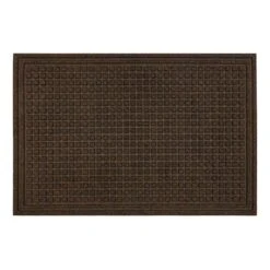 Brown Waffle Impressions Doormat, 36x48