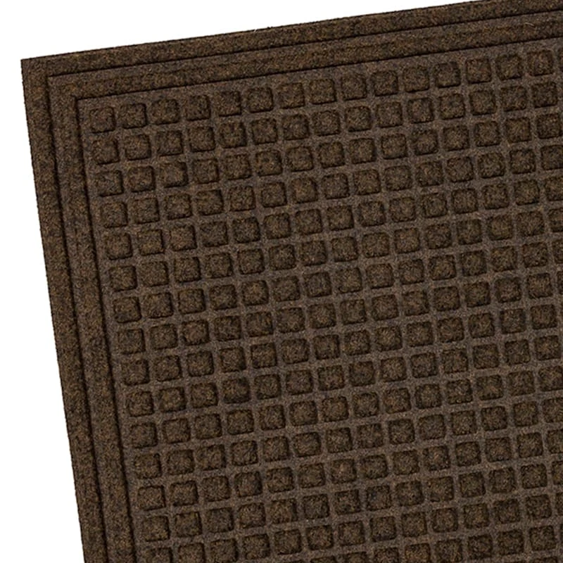 Brown Waffle Impressions Doormat, 36x48 2 Brown Waffle Impressions Doormat, 36x48 - Image 2