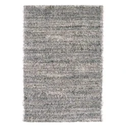 (C154) Eliza Grey Shag Area Rug, 8x10