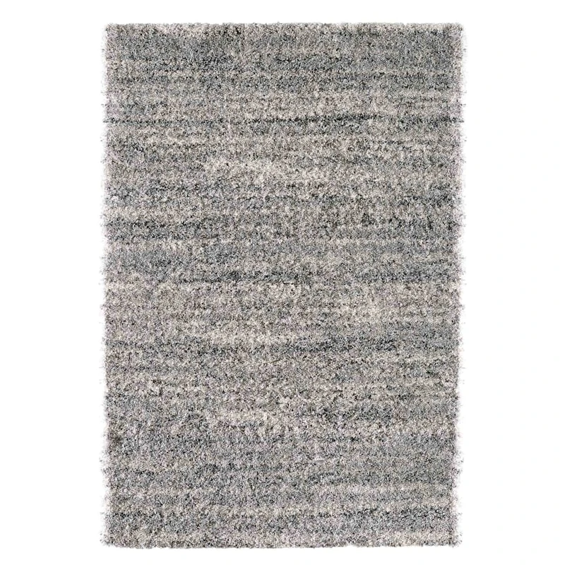 (C154) Eliza Grey Shag Area Rug, 8x10 1 (C154) Eliza Grey Shag Area Rug, 8x10