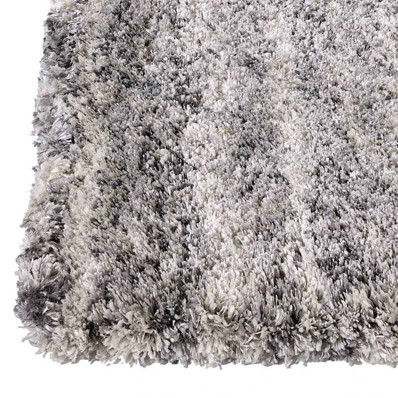 (C154) Eliza Grey Shag Area Rug, 8x10 4 (C154) Eliza Grey Shag Area Rug, 8x10 - Image 4