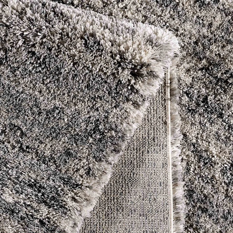 (C154) Eliza Grey Shag Area Rug, 8x10 7 (C154) Eliza Grey Shag Area Rug, 8x10 - Image 7