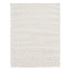 (C178) Parma Ivory Shag Accent Rug, 3x5