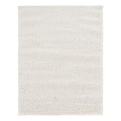(C178) Parma Ivory Shag Area Rug, 5x7