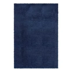 (C194) Kodiak Navy Blue Shag Area Rug, 6x9