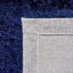 (C196) Eve Blue Shag Accent Rug, 3x5 -Modern Decor Shop c196 eve blue shag accent rug 3x5 3