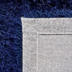 (C196) Eve Blue Shag Area Rug, 4x7 8 (C196) Eve Blue Shag Area Rug, 4x7 -Modern Decor Shop c196 eve blue shag area rug 4x7 3
