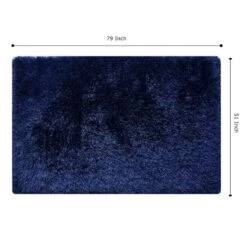 (C196) Eve Blue Shag Area Rug, 4x7 10 (C196) Eve Blue Shag Area Rug, 4x7 -Modern Decor Shop c196 eve blue shag area rug 4x7 5