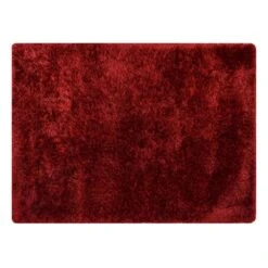 (C197) Eve Red Shag Area Rug, 4x7