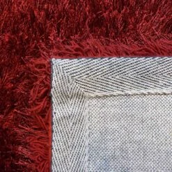 (C197) Eve Red Shag Area Rug, 4x7 -Modern Decor Shop c197 eve red shag area rug 4x7 3
