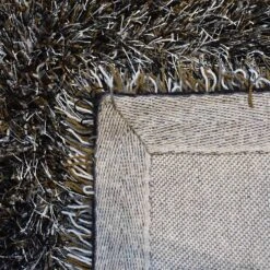 (C198) Eve Silver & Black Shag Area Rug, 4x7 8 (C198) Eve Silver & Black Shag Area Rug, 4x7 -Modern Decor Shop c198 eve silver black shag area rug 4x7 3