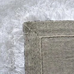 (C200) Eve White Shag Accent Rug, 3x5 -Modern Decor Shop c200 eve white shag accent rug 3x5 3