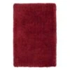(C24) Plain Red Long Pile Shag, 5x7