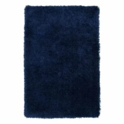 (C58) Mixed Blue Long Pile Shag, 7x10