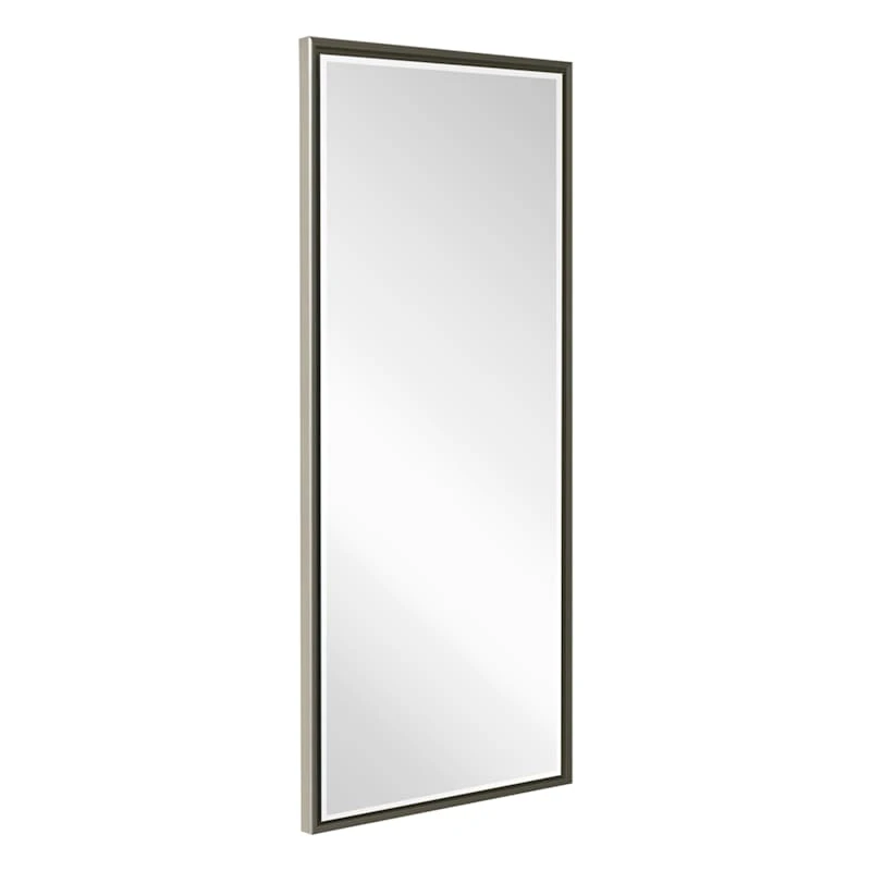 Champagne Thin Framed Leaner Mirror, 24x58 2 Champagne Thin Framed Leaner Mirror, 24x58 - Image 2